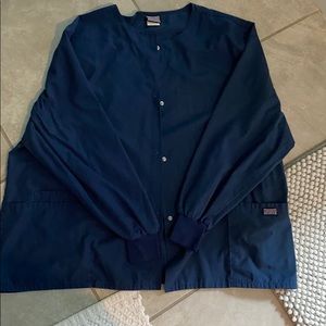 Navy scrub jacket